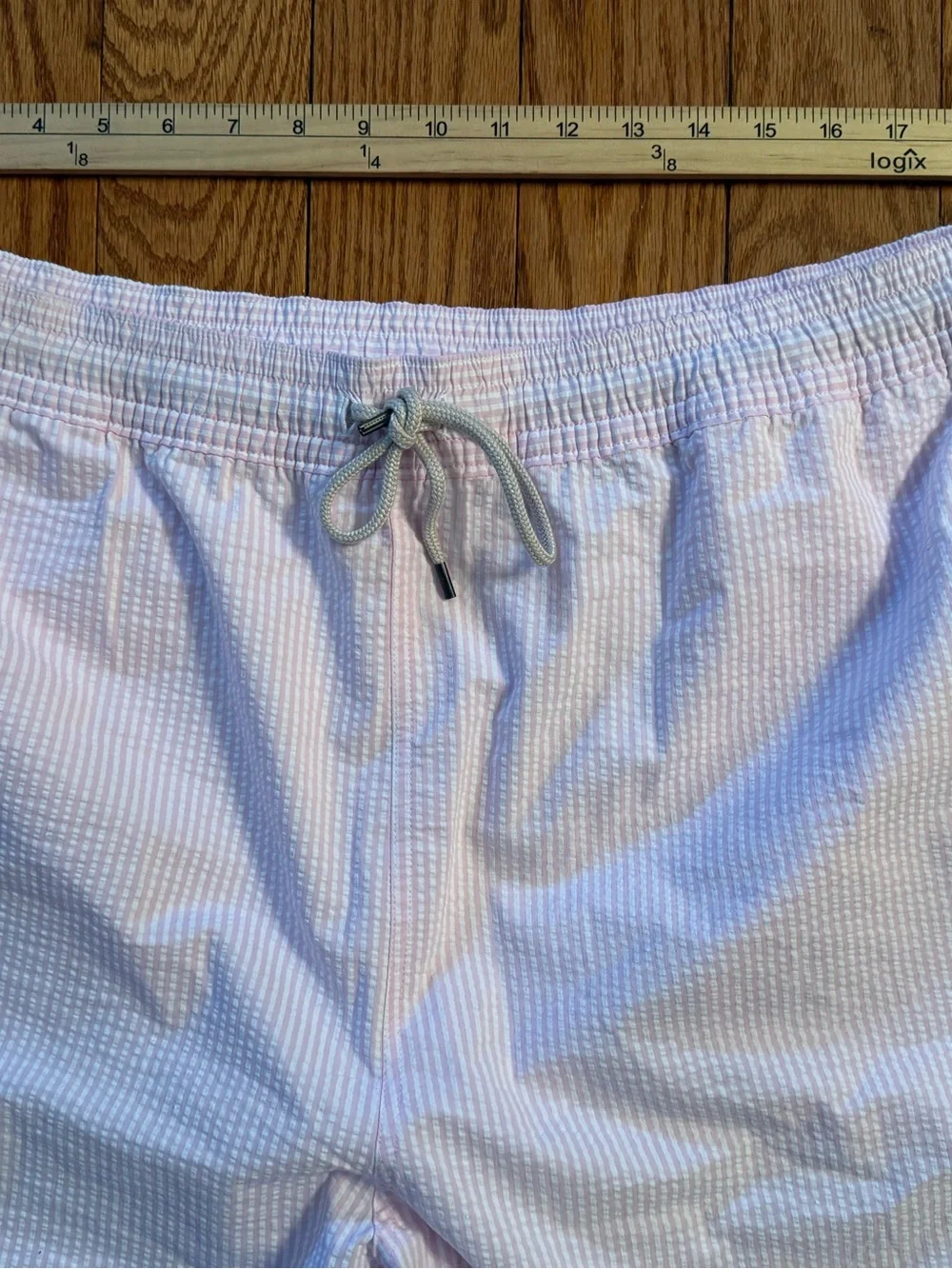 POLO RALPH LAUREN Swim Trunks Size 2XB NWOTTraveler Short Pink Stripe Seersucker